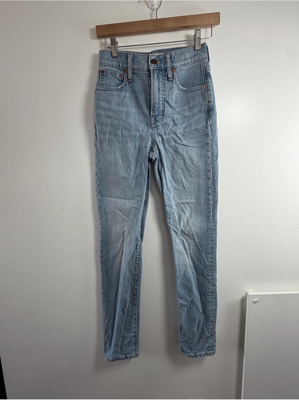 Madewell Perfect Vintage Full-Length Jeans Women’s 23 Light Wash High Rise